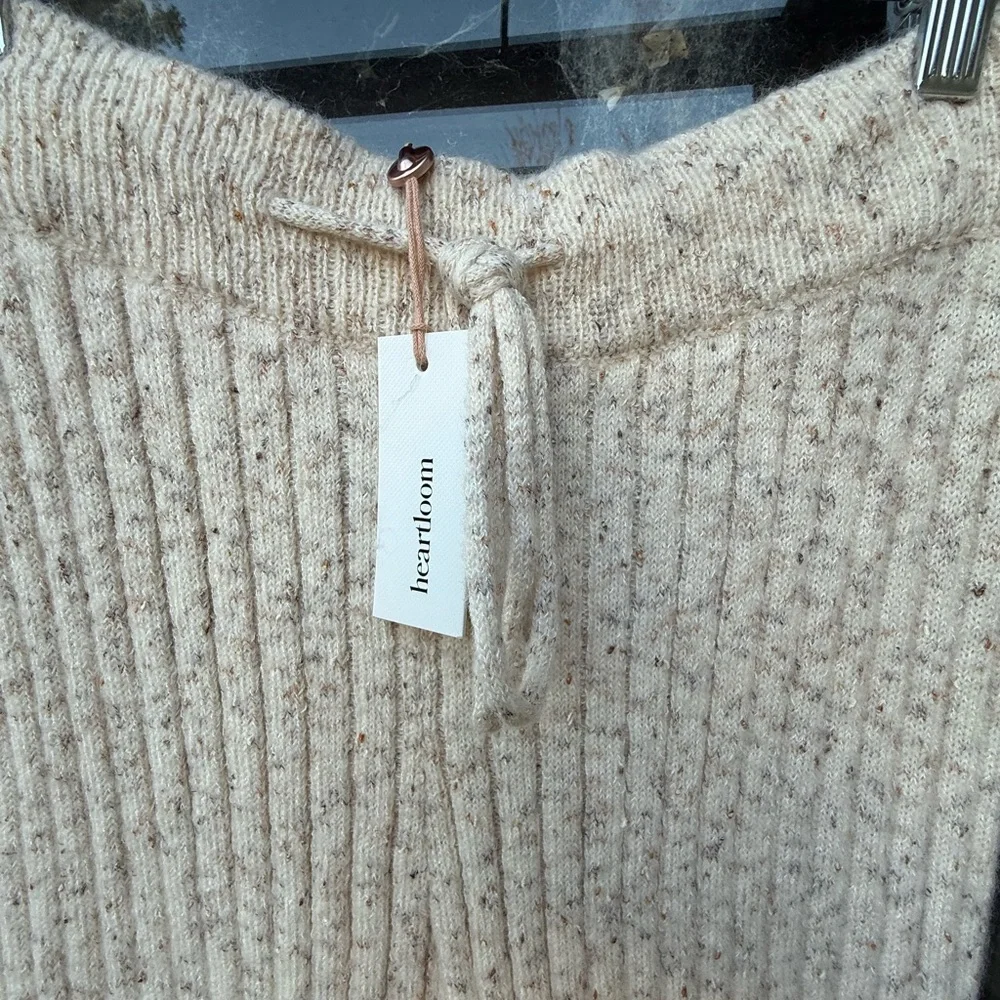 NWT Heartloom Speckled Knit Pants oatmeal SZ L - Picture 5 of 15